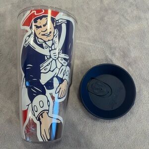 Tervis NFL New England Patriots Tumbler -Football,  Blue Top included, 24 oz